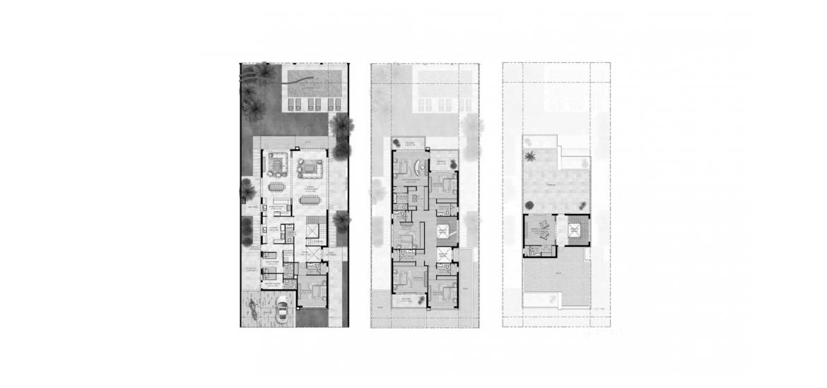 Plano del apartamento «DAMAC LAGOONS 6BR TH», 6 dormitorios en DAMAC LAGOONS