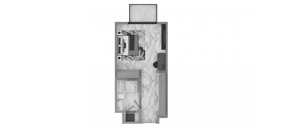 Plano del apartamento «Studio Type A 38SQM», 1 habitación en BELMONT RESIDENCE