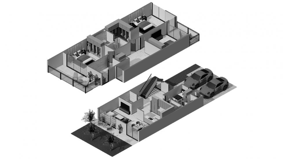 Plano del apartamento «3BR 202SQM», 3 dormitorios en AURA GARDENS