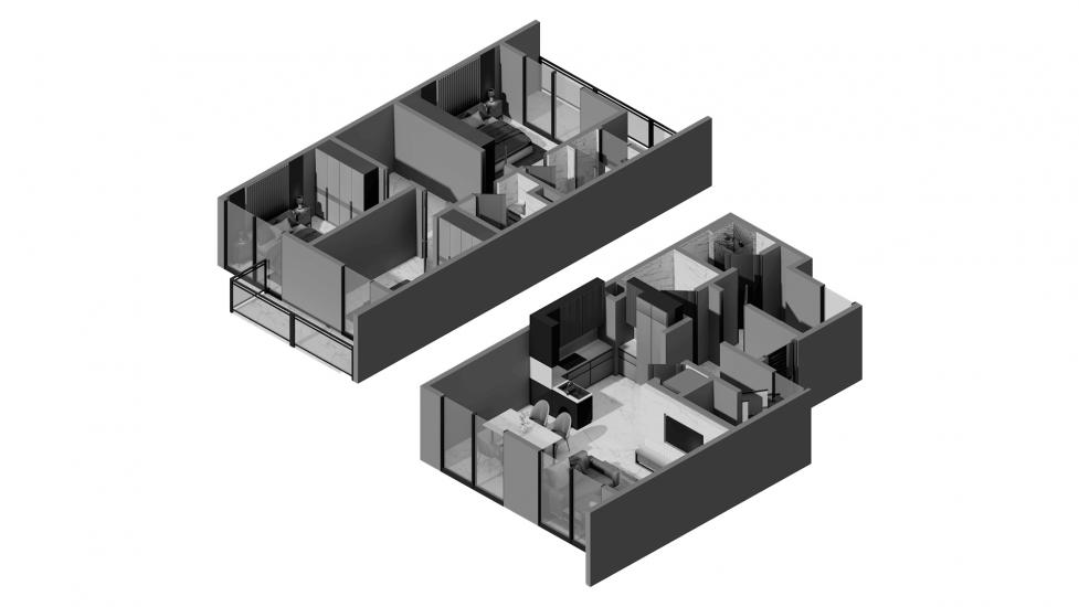 Plano del apartamento «6 3BR Type A 190SQM», 3 dormitorios en EXPO GOLF VILLAS 6