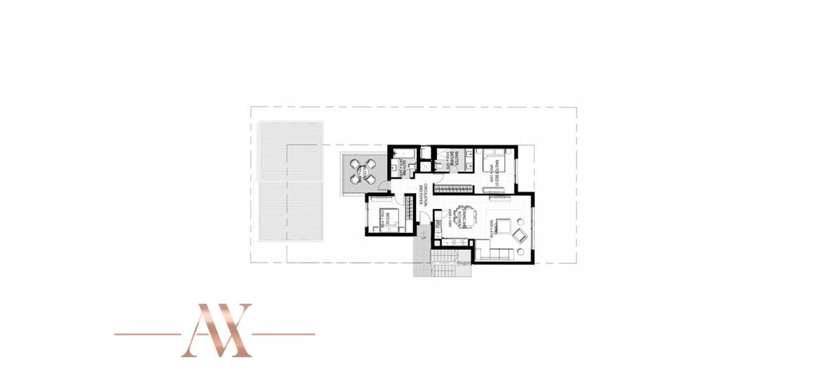 Plan d'étage de l'appartement «112SQM», 2 chambres à URBANA III