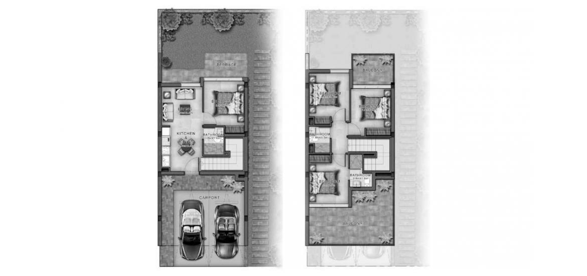 Apartment floor plan «169sqm», 4 bedrooms in BIELA VILLAS