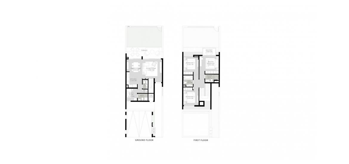 Apartment floor plan «177SQM», 3 bedrooms in ORANIA AT THE VALLEY
