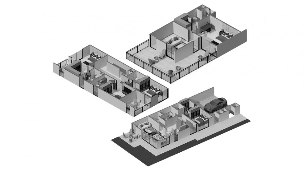 Apartment floor plan «AURA GARDENS 4BR 317SQM», 4 bedrooms in AURA GARDENS